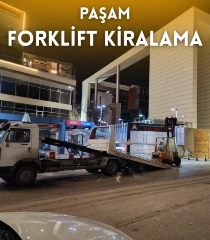 Öveçler kiralık forklift hizmeti veren Paşam Forklift Kiralama sahada çalışma